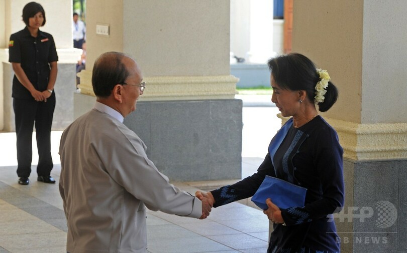 ミャンマー大統領、スー・チー氏や軍幹部と異例の協議