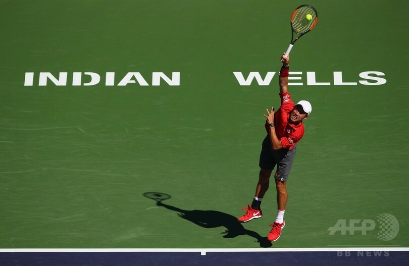 錦織「うまく対処できた」、快勝で3回戦進出 BNPパリバOP