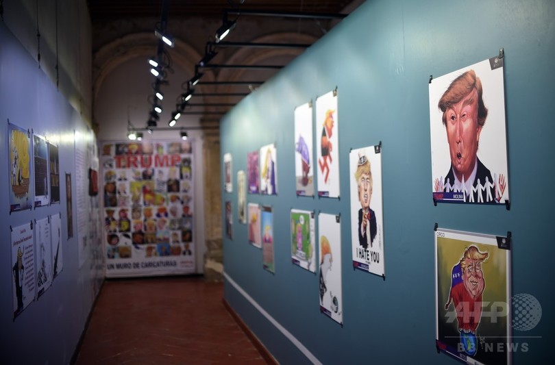 風刺画の 壁 でトランプ氏に対抗 メキシコ市で企画展 写真15枚 国際ニュース Afpbb News