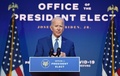 米デラウェア州ウィルミントンで演説するジョー・バイデン次期大統領（2020年11月9日撮影）。(c)Angela Weiss / AFP