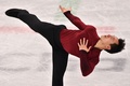 平昌冬季五輪、フィギュアスケート男子シングル・ショートプログラム（SP）の演技に臨むパトリック・チャン（2018年2月16日撮影、資料写真）。(c) AFP PHOTO / Mladen ANTONOV