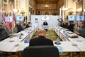 英ロンドンで始まった先進7か国（G7）外相会議（2021年5月4日撮影）。(c)Stefan Rousseau / POOL / AFP