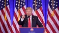 米ニューヨークで記者会見するドナルド・トランプ次期大統領（2017年1月11日撮影）。(c)AFP/DON EMMERT