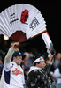 第3回ワールド・ベースボール・クラシック（2013 World Baseball Classic、WBC）は17日、米カリフォルニア（California）州サンフランシスコ（San Francisco）で準決勝が行われ、日本は1-3でプエルトリコに敗れた。

試合開始を待つ日本のファン（2013年3月17日撮影）。(c)AFP/Getty Images/Ezra Shaw