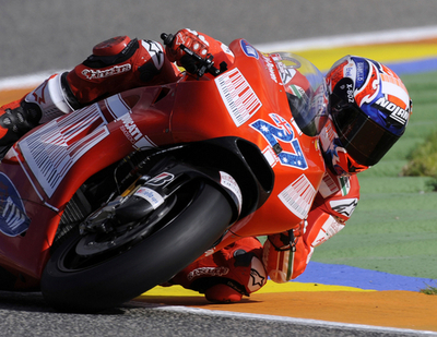 ストーナーがポールポジションを獲得、バレンシアGP