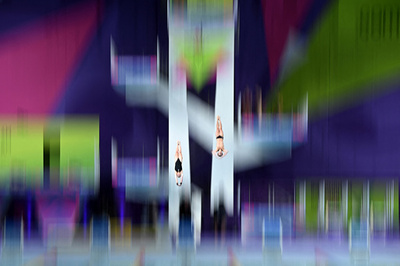 【今日の1枚】鮮やかシンクロ高飛び込み 英