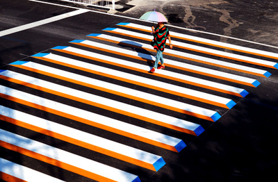 3Dの立体横断歩道　天津