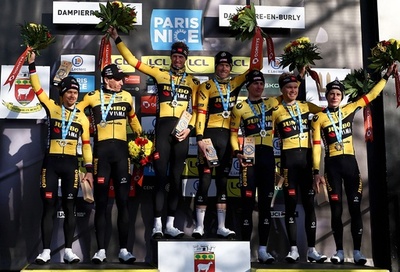 【今日のパリ～ニース】ユンボ・ビスマがチームTT制す