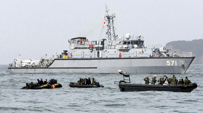 哨戒艦沈没の原因は魚雷か、韓国国防相