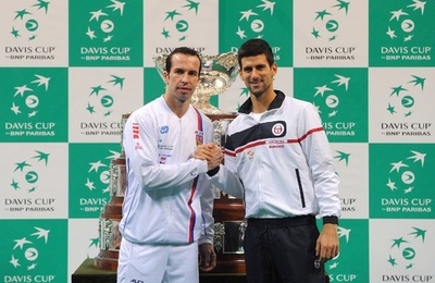 ジョコビッチとステパネクの試合で開幕へ、デビス杯決勝