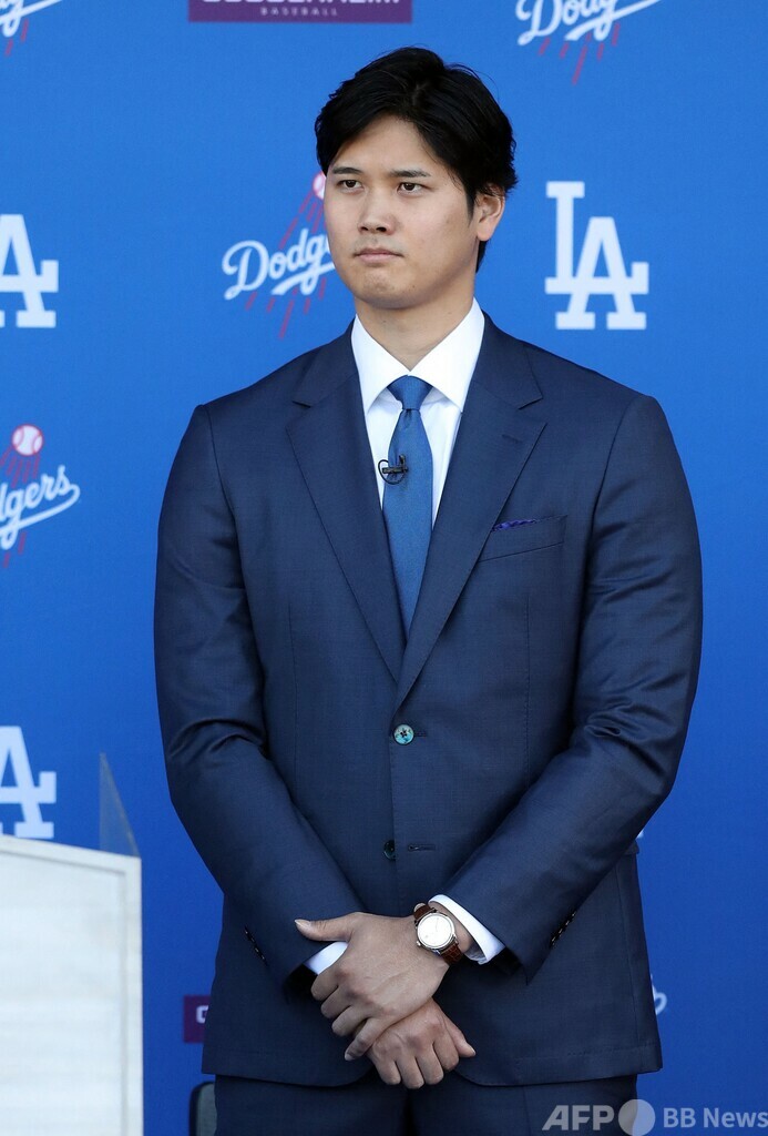 大谷がドジャース入団会見 ワールドシリーズ制覇に意欲