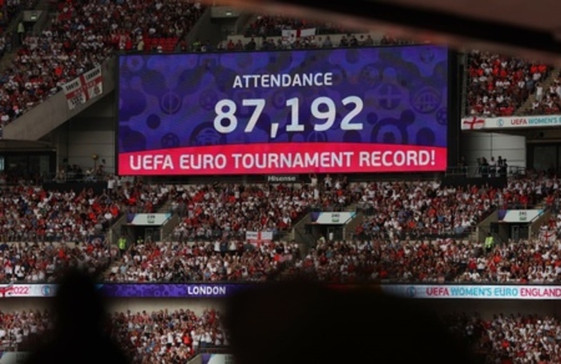 ハイセンスは2022年UEFA欧州女子選手権で輝き、グローバル市場のチャンピオンの座獲得 写真1枚 国際ニュース:AFPBB News