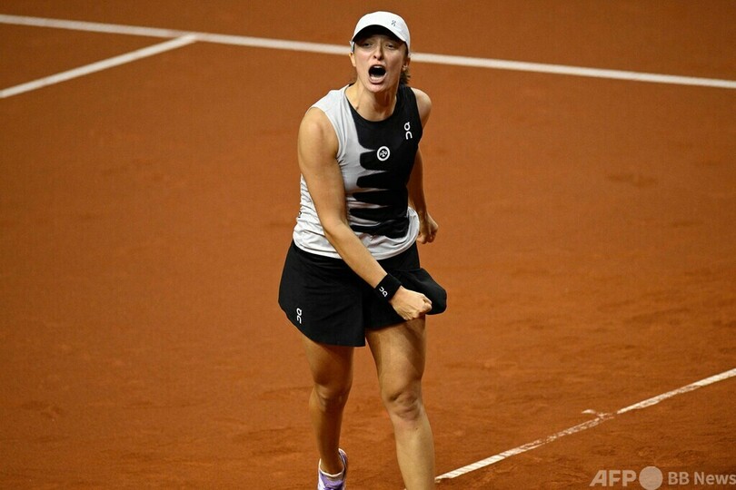 シフィオンテク、賞金の男女平等訴え 女子テニス世界1位