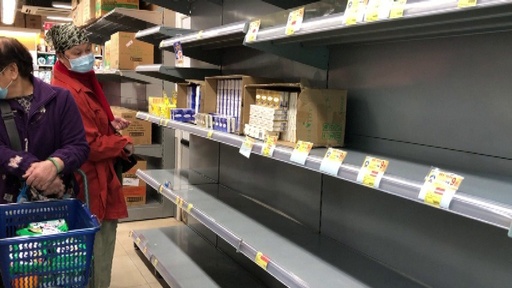 動画：トイレットペーパー不足のうわさ拡散、香港で買い占め騒動