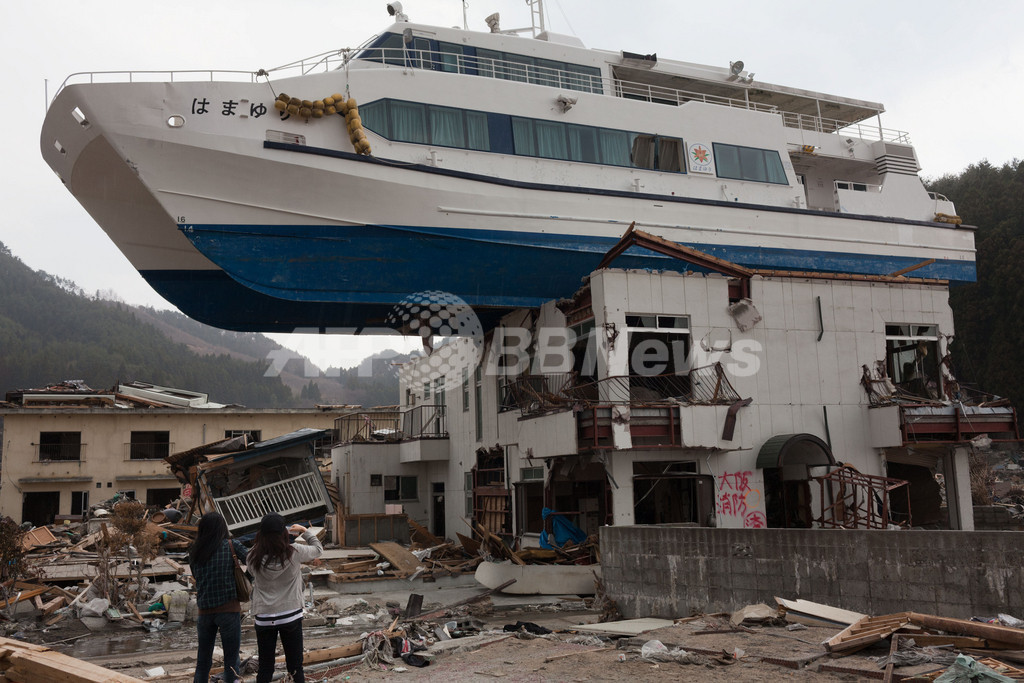 東日本大震災 2つの津波が合体して威力倍増 Nasa 写真1枚 国際ニュース Afpbb News