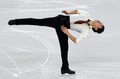 ソチ冬季五輪、フィギュアスケート男子シングル・フリースケーティング（FS）。演技に臨むデニス・テン（Denis Ten、2014年2月14日撮影）。(c)AFP/DAMIEN MEYER