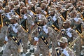 イランの首都テヘランで開催された毎年恒例のイラン・イラク戦争の開戦を記念する軍事パレード（2022年9月22日撮影）。(c)AFP