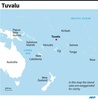 ツバルの位置を示す地図(c)AFP
