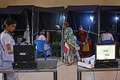 インド南部タミルナド州でアラビンド眼科病院が行った出張診療の検査会場（2021年9月26日撮影）。(c)Arun SANKAR / AFP