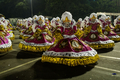 カーニバルシーズンが到来したブラジル。写真は、サンパウロ（Sao Paulo）で開催されたパレード1日目の様子（2012年2月18日撮影）。(c)AFP/YASUYOSHI CHIBA