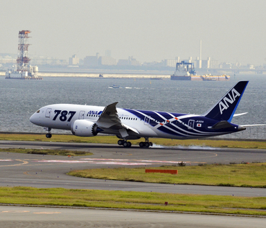 ANAの「ドリームライナー」1号機、羽田に到着 写真21枚
