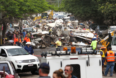 ブリスベーンで市民が後片付け、ビクトリア州などで洪水続く 豪州