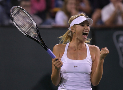 シャラポワ ハンチュコワをストレートで降し準決勝へ