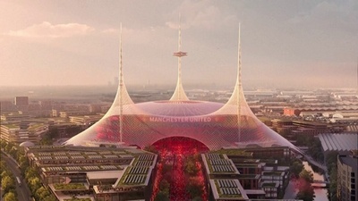 動画:マンU、新スタジアムの建設計画発表 10万人収容