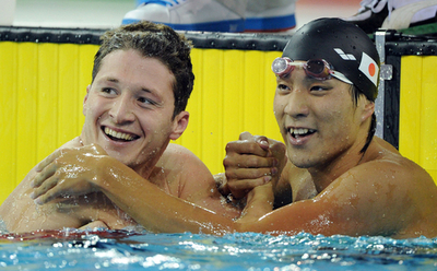 男子100M平泳ぎ、立石が金 北島は4位 アジア大会