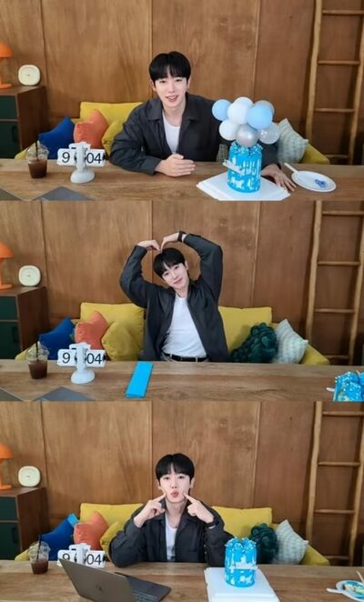 ウォノ、デビュー4周年＋除隊、同時に祝う