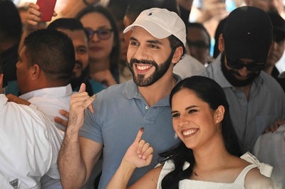 エルサルバドル大統領選、現職ブケレ氏が勝利宣言