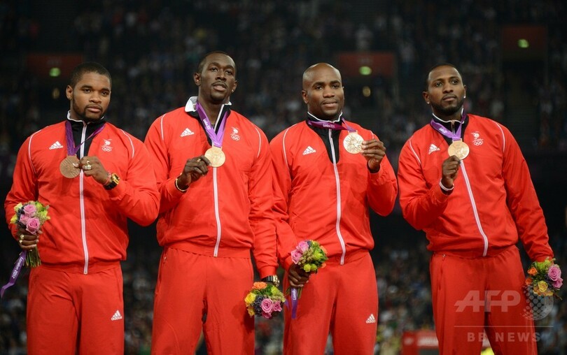 ロンドン五輪男子400mリレー 2位米国失格で順位はすべて繰り上がり 写真2枚 国際ニュース Afpbb News