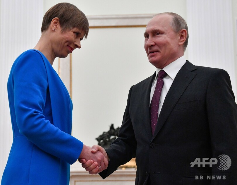 エストニア大統領が8年ぶりロシア訪問、プーチン氏と会談