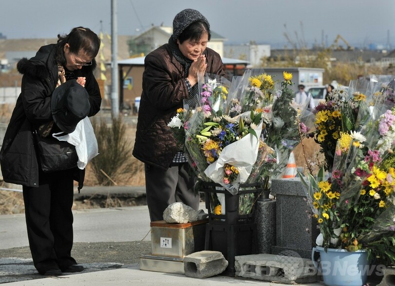 東日本大震災から3年、各地で追悼式