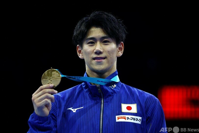 橋本大輝が鉄棒制し3冠、杉本は平行棒で銅 世界体操