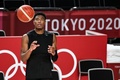 東京五輪開幕を控え、さいたまスーパーアリーナでトレーニングに臨むバスケットボール男子日本代表の八村塁（2021年7月22日撮影）。(c)ARIS MESSINIS / AFP