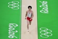 リオデジャネイロ五輪、体操男子予選。跳馬の演技に臨む加藤凌平（2016年8月6日撮影）。(c)AFP/Emmanuel DUNAND