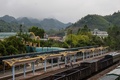 中国と国境を接するベトナム北部ランソン省ドンダンの鉄道駅（2019年2月25日撮影）。(c)Nhac NGUYEN / AFP