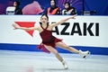 24-25フィギュアスケートグランプリ（GP）シリーズ第4戦、NHK杯、女子シングル・ショートプログラム（SP）。演技に臨む青木祐奈（2024年11月8日撮影）。(c)Yuichi YAMAZAKI / AFP