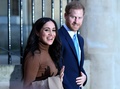 英ロンドンのカナダ・ハウスを訪問したヘンリー王子とメーガン妃（2020年1月7日撮影、資料写真）。(c)DANIEL LEAL-OLIVAS / POOL / AFP