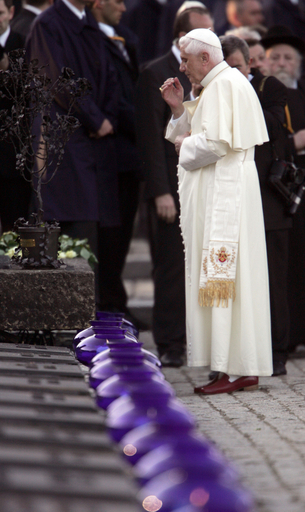 ローマ法王、アウシュビッツ強制収容所で祈りを捧げる - ポーランド