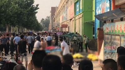 中国の幼稚園で爆発、8人死亡 屋台のガスボンベ原因か