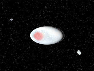 ラグビーボール似の準惑星ハウメア、表面に結晶質の水氷 ESO