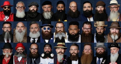 顎ひげ自慢が勢ぞろい、個性的な衣装も 仏