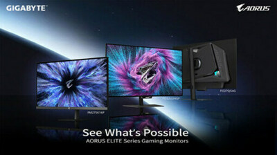 GIGABYTE、OLEDおよびMini LEDの両技術に対応した「AORUS ELITE」シリーズ・ゲーミングモニターを発表