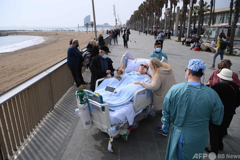 【今日の1枚】コロナと闘う患者に海風のプレゼント、愛犬と再会も