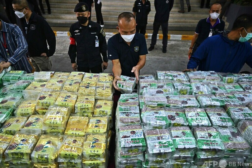 タイ警察、1週間で覚せい剤1.1トン押収