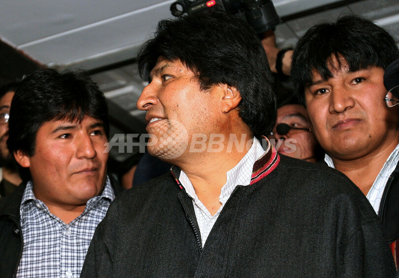 映画『Evo Pueblo』プレミア上映会 ボリビアのモラレス大統領登場