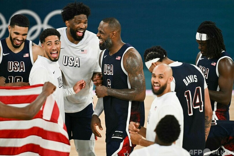 米国がバスケ男子5連覇 決勝でフランス下す パリ五輪