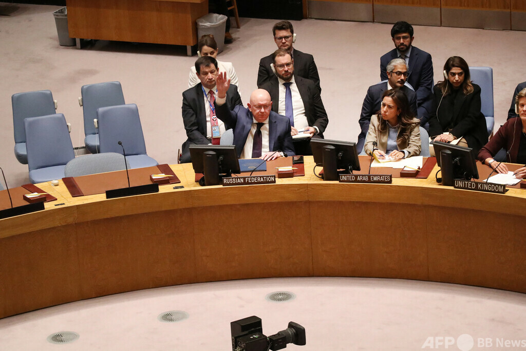国連安保理、併合非難の決議案否決 ロシアが拒否権 写真3枚 国際ニュース：AFPBB News